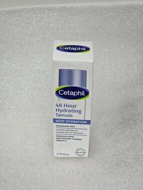 Cetaphil 48 Hour Hydrating Serum Hyaluronic Acid & Vitamin E 1 Oz Sensitive Skin